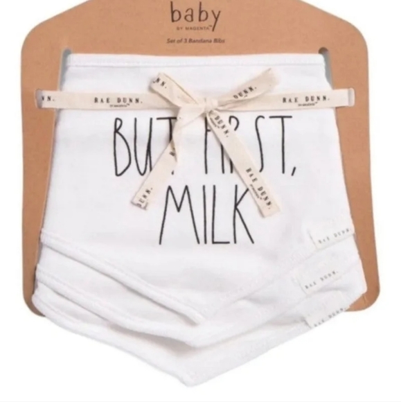 Rae Dunn Other - NWT Rae Dunn Baby Bandana Bibs NWT! Set of 3!